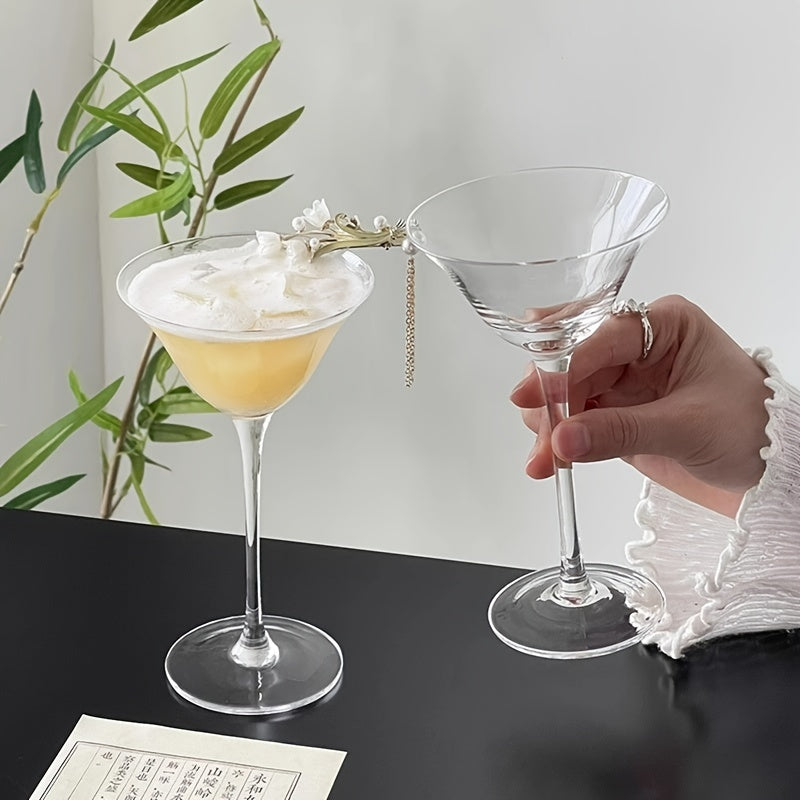 Multiple Packs of Wide-Mouth Glasses, Creative Cocktail Glasses,