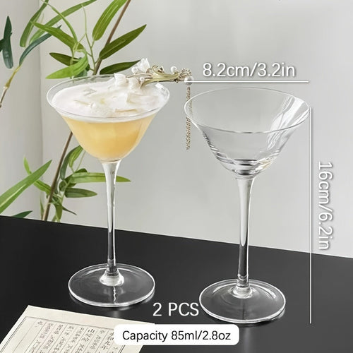 Multiple Packs of Wide-Mouth Glasses, Creative Cocktail Glasses,