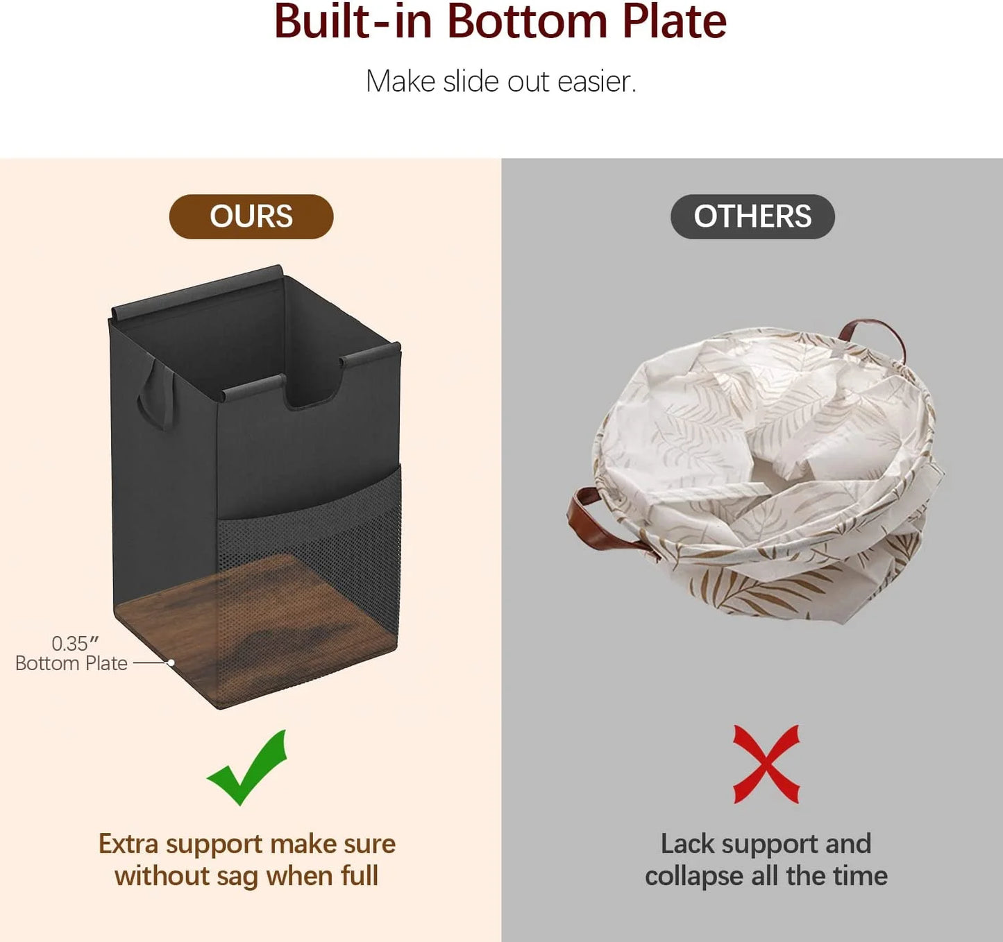 Laundry Hamper,112L Large Double Laundry Basket, Freestanding Laundry Sorter Organizer 2 Section with Top Shelf & 2 Removable Washable Bags & Side Pockets for Dorm