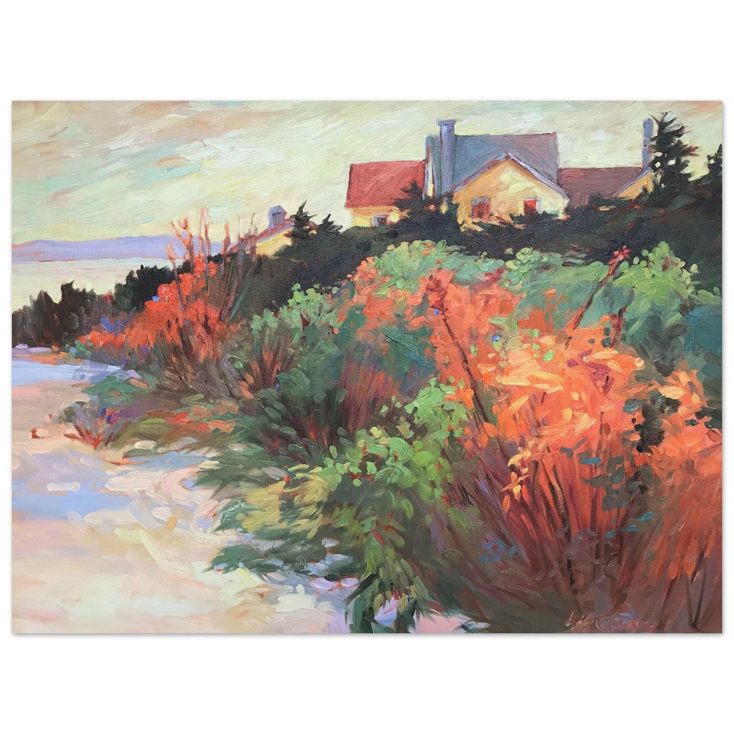 'Crest View' Still Life I 12x16 Museum-Quality Matte Paper Poster | Original Artwork by American Artist Barbara Cleary