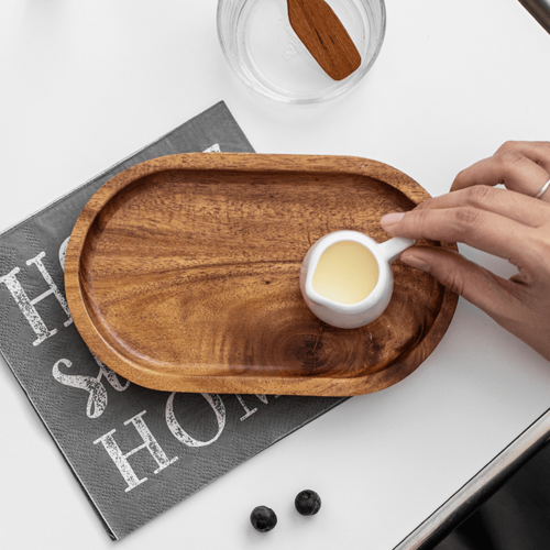 Elegant MultiPurpose Wooden Tray for Serving Snacks