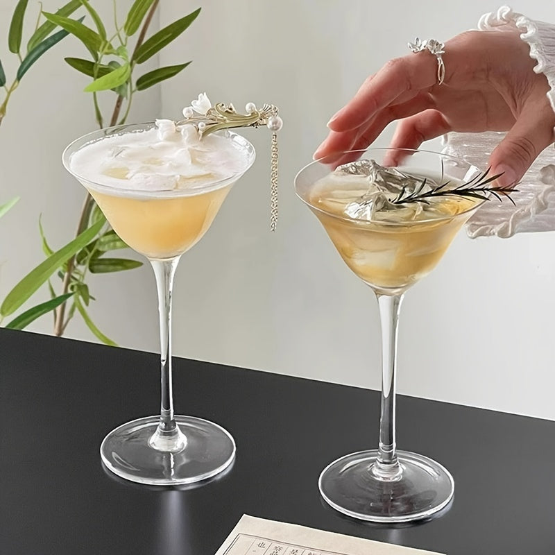 Multiple Packs of Wide-Mouth Glasses, Creative Cocktail Glasses,