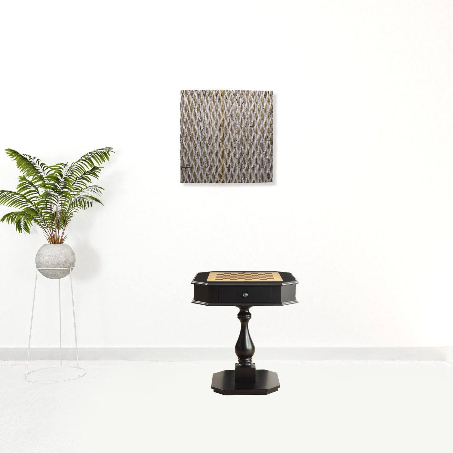 28inches X 28inches X 31inches Black Mdf Game Table