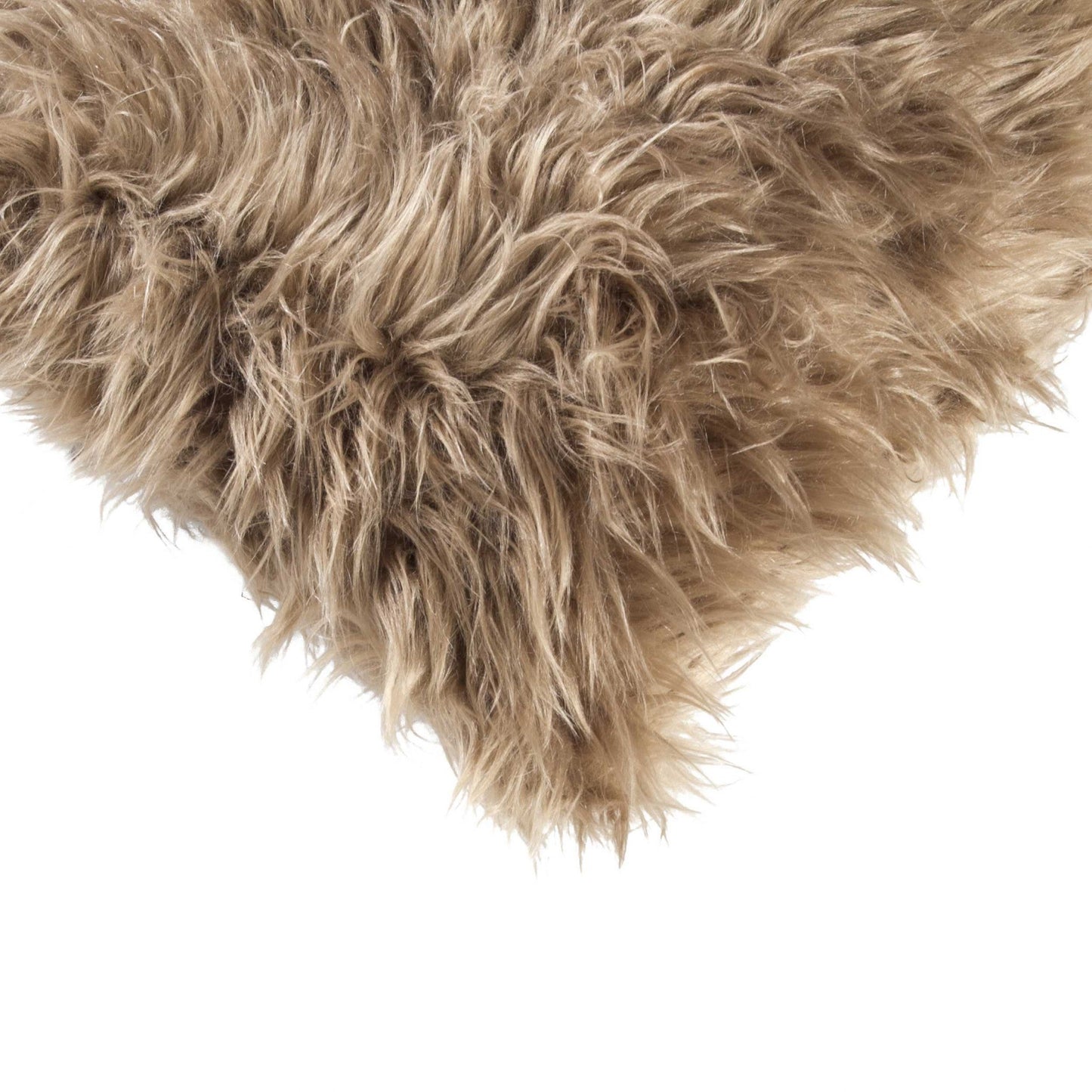 Jade Tan Faux Fur Pillow 2 Pack