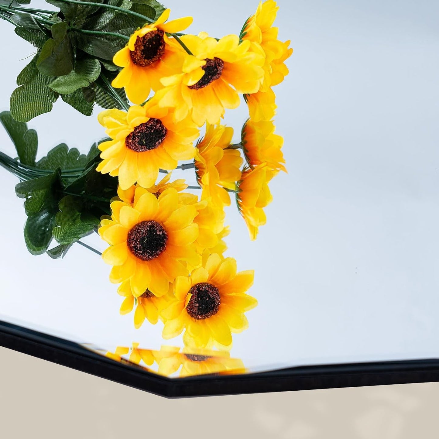 24 x 24 Frameless Beveled Edge Wall Mount Mirror - Irregular Shaped