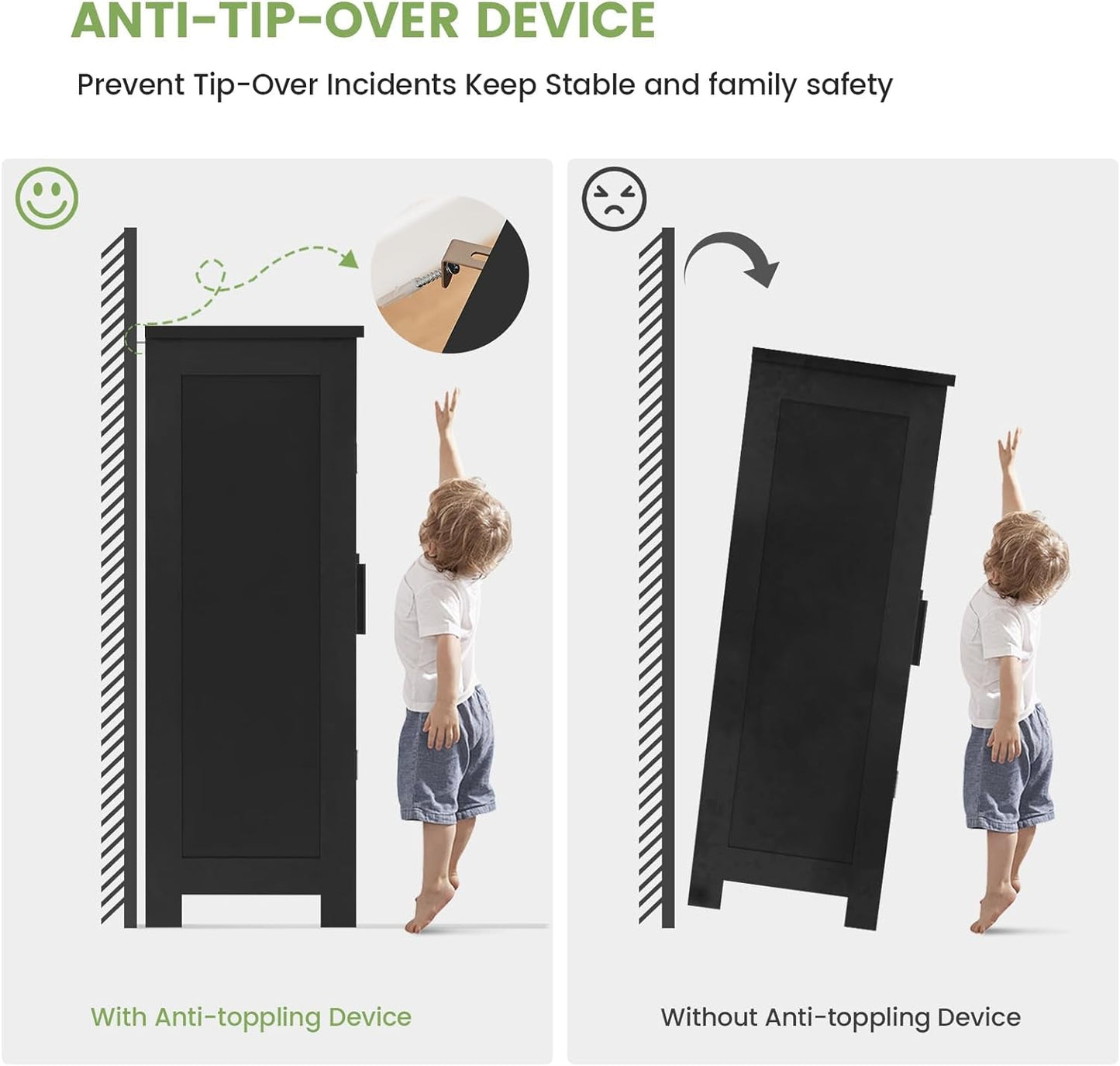 Storage Cabinet Rattan Credenza for Living Room and Coffee Bar, Multifunctional