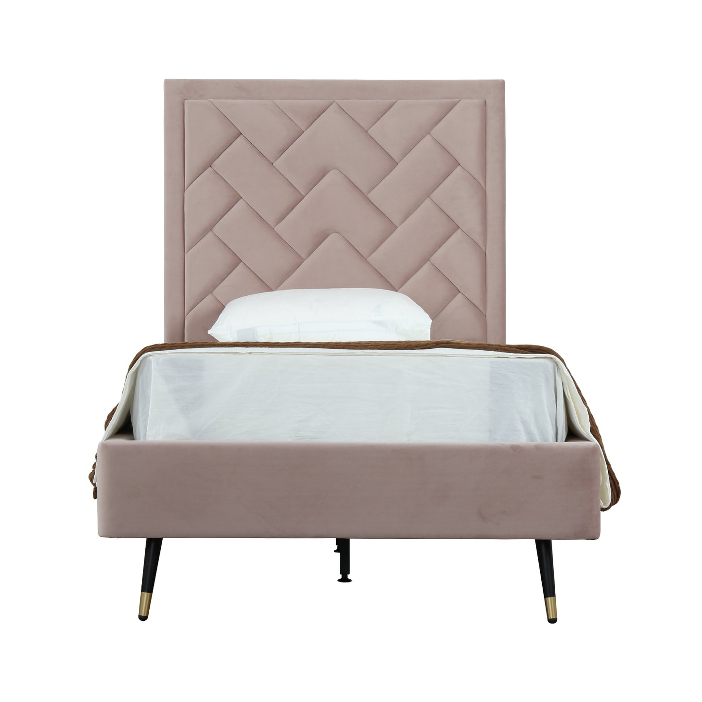 Twin Bed in Blush