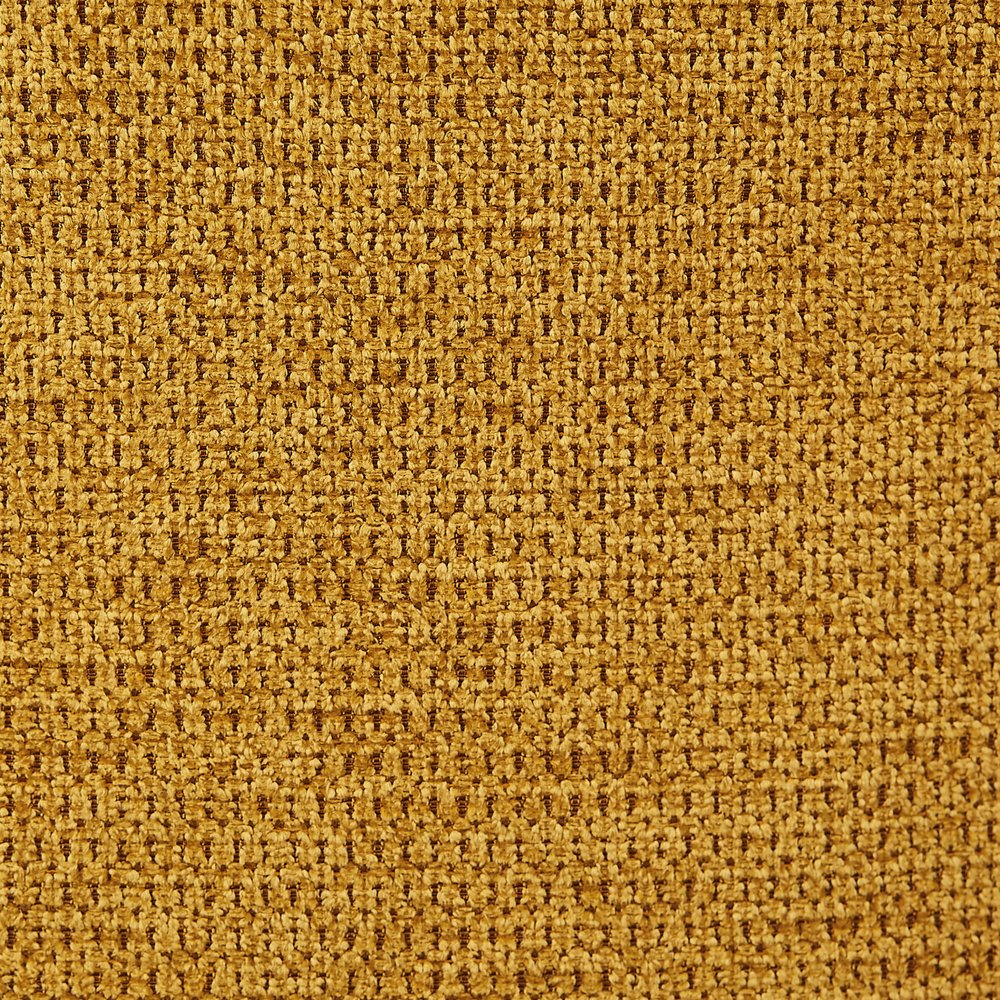 23" Yellow And Natural Fabric And Wood Swivel Arm Chair