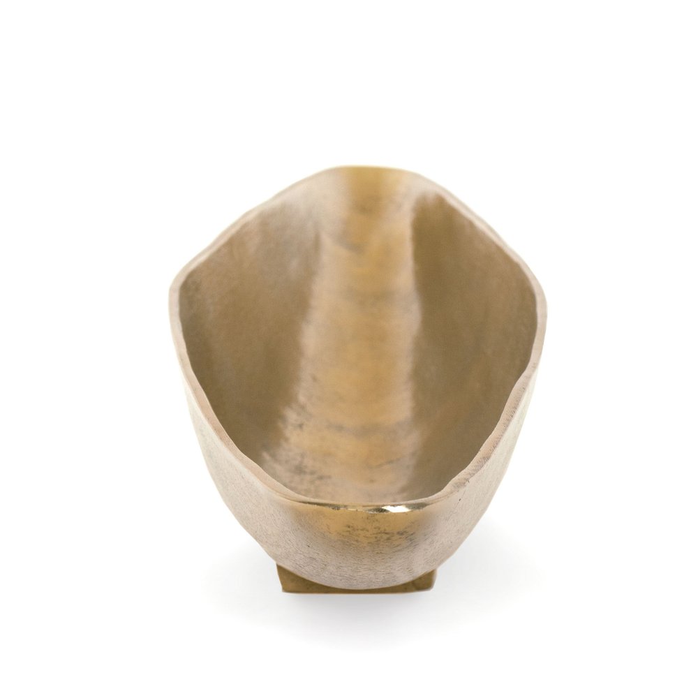 40" Gold Boat Metal Vanity Tray