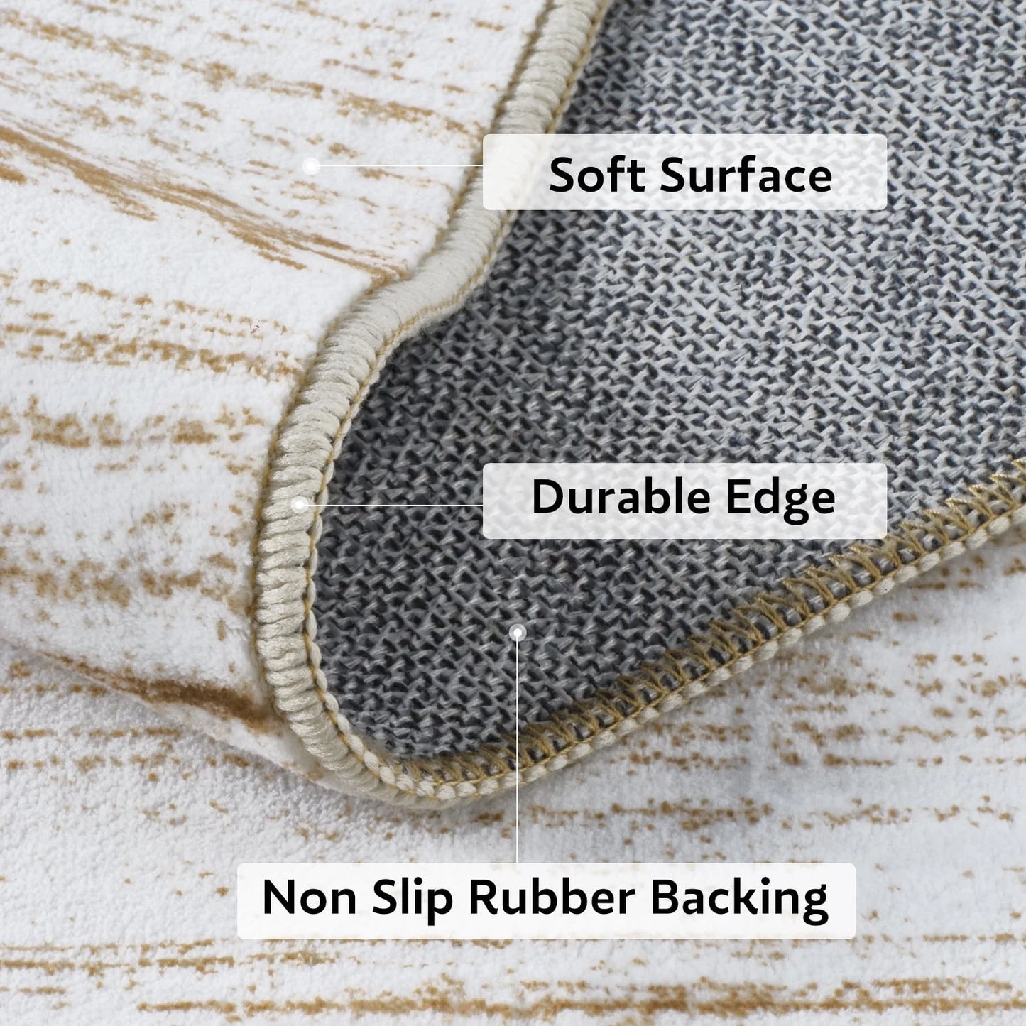 2'X3' Door Mat Entry Rug Machine Washable Rugs Boho Moroccan Area Rug Soft Neutral Geometric Bohemian Carpet Distressed Indoor Rugs for Bedroom Entryway Kitchen Bathroom Nonslip Rug Brown