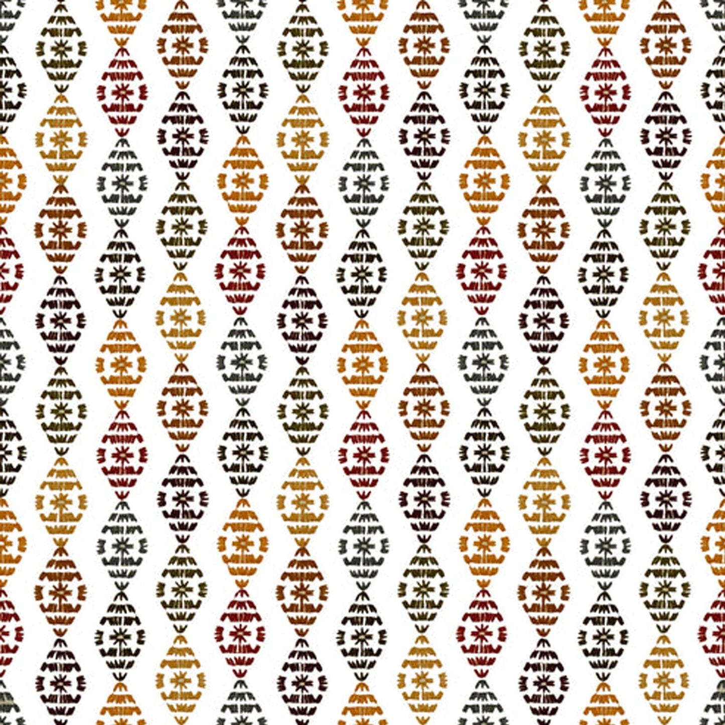 Amalthea - Set of 2 Panels Crewel Embroidered Curtains | Linen Cotton