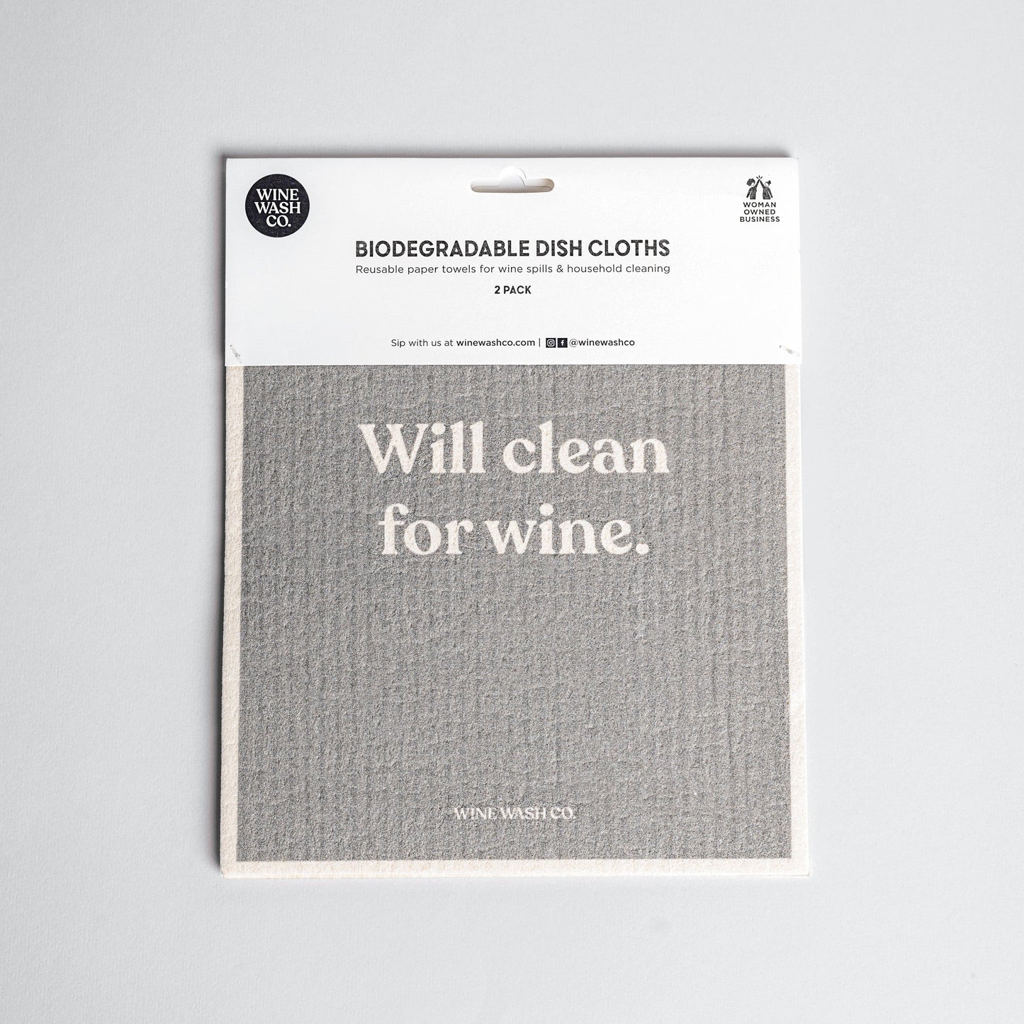 Biodegradable Dish Cloths – Grey Set