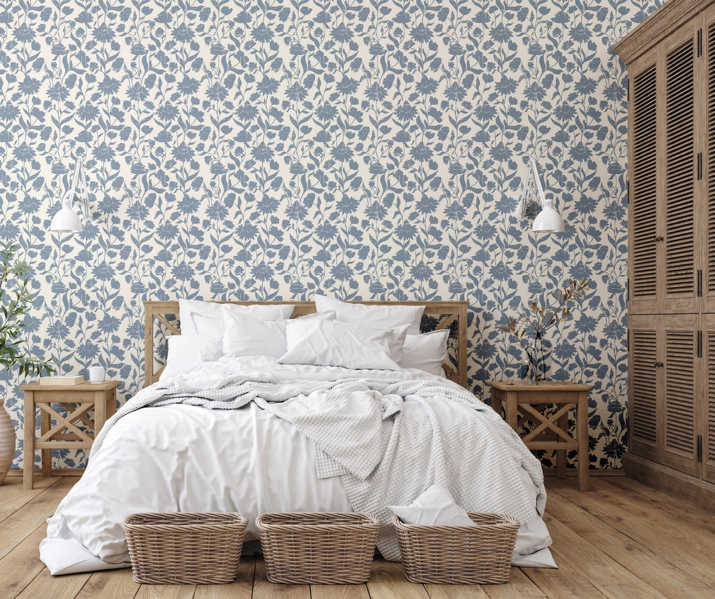 Belle Wallpaper (Powder Blue) from The Haven Collection Remnant