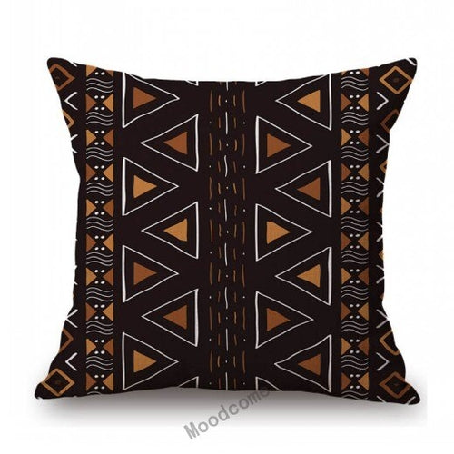 African Geometric Tribal Mud cloth Cushion Cover
