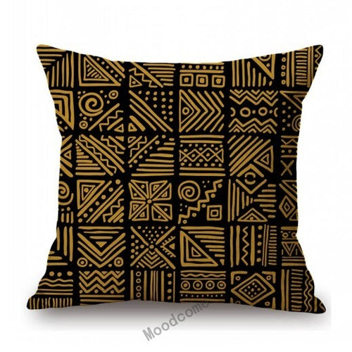 African Geometric Tribal Mud cloth Cushion Cover