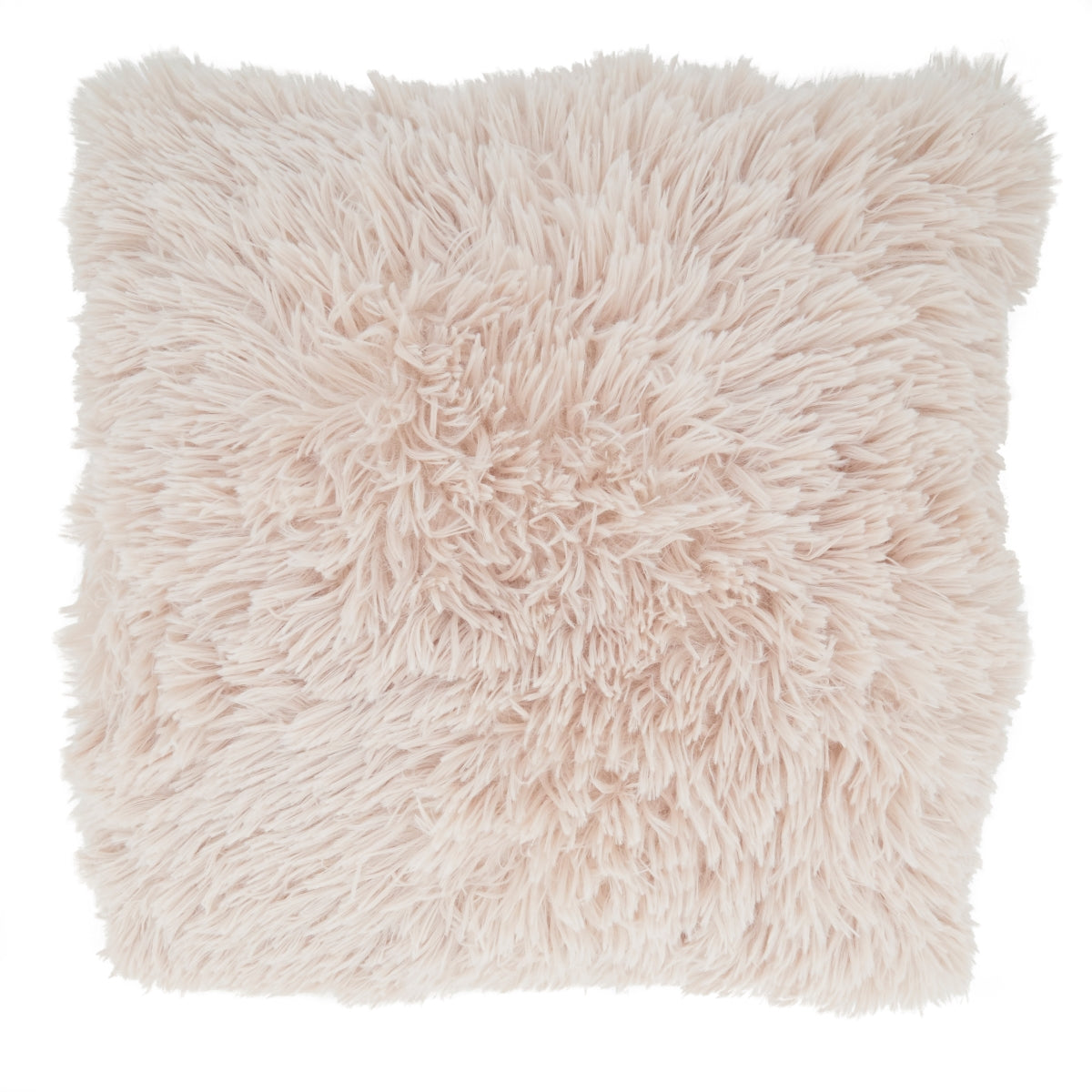 Saro 1601.N18SC 18 in. Classic Fax Fur Square Throw Pillow Cover,