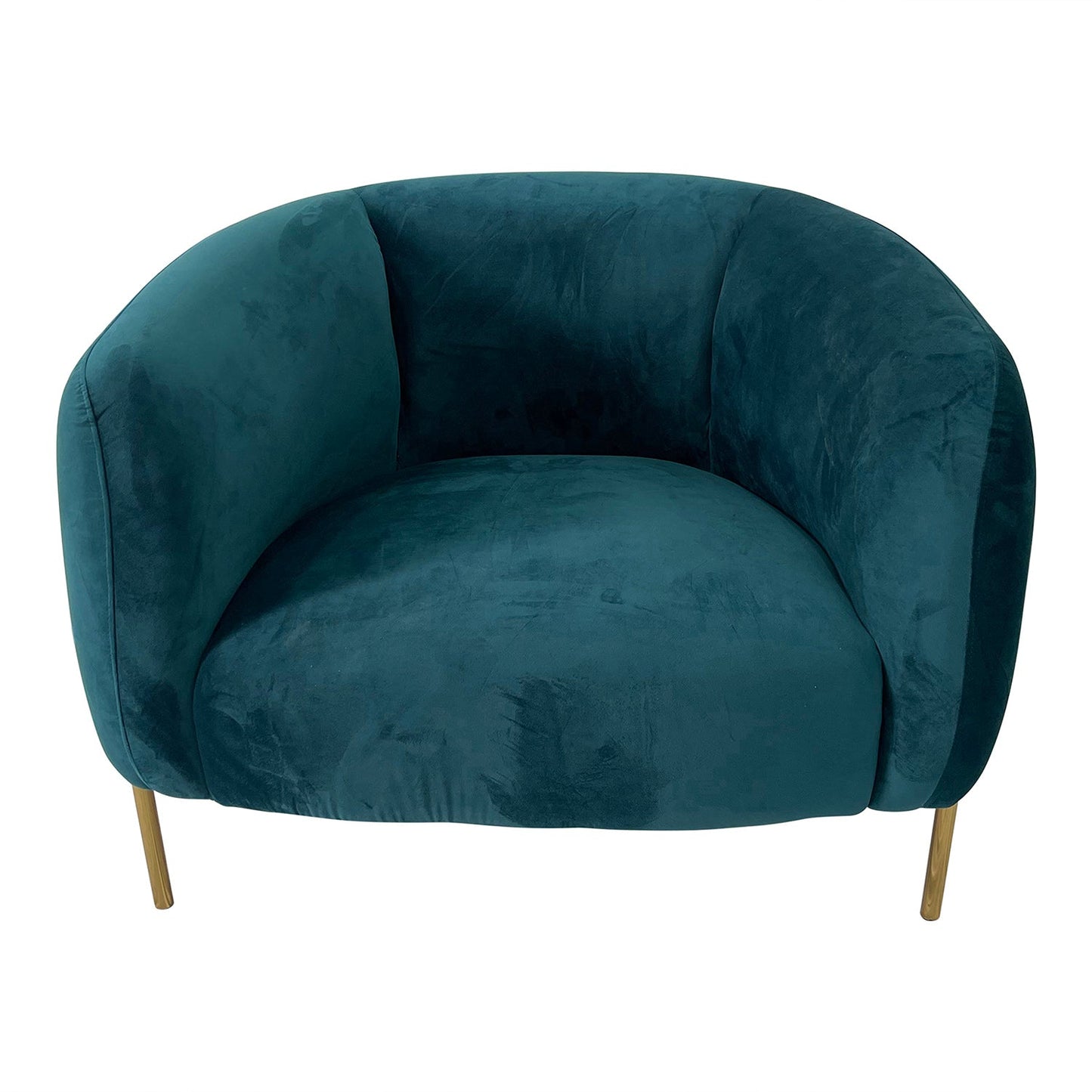 Navy Teal and Gold Chair