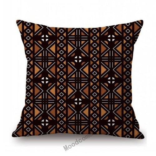 African Geometric Tribal Mud cloth Cushion Cover