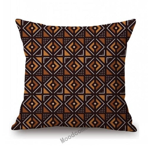 African Geometric Tribal Mud cloth Cushion Cover
