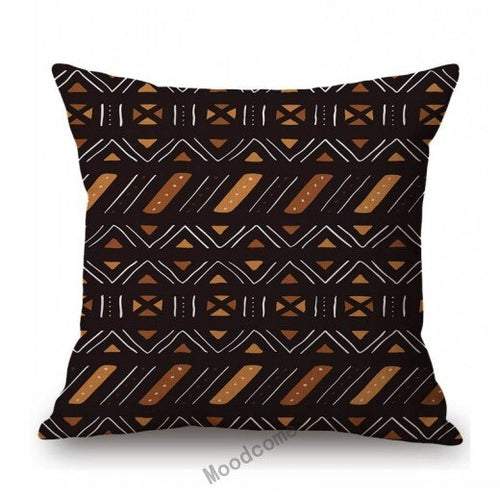 African Geometric Tribal Mud cloth Cushion Cover
