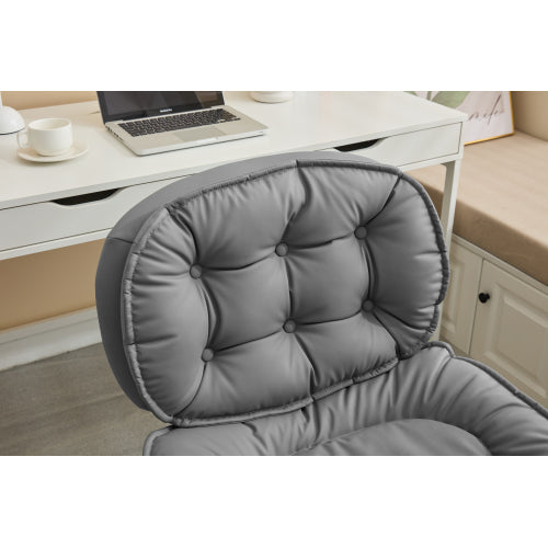 Armless-Office Desk Chair with Wheels