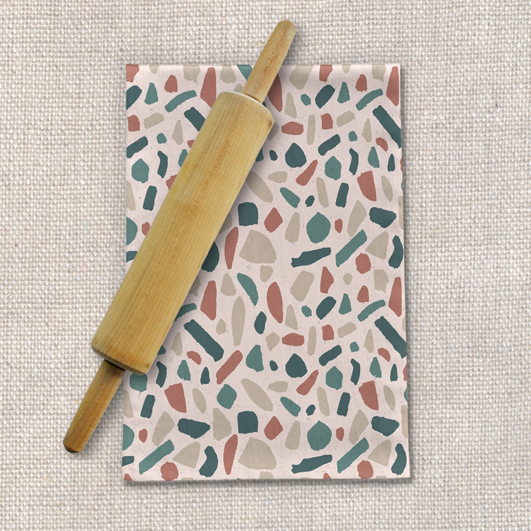 Warm Terrazzo Tea Towel