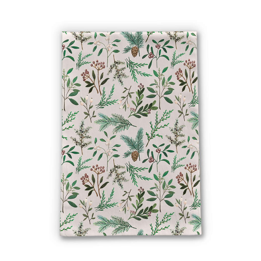 Winter Berry Tea Towel