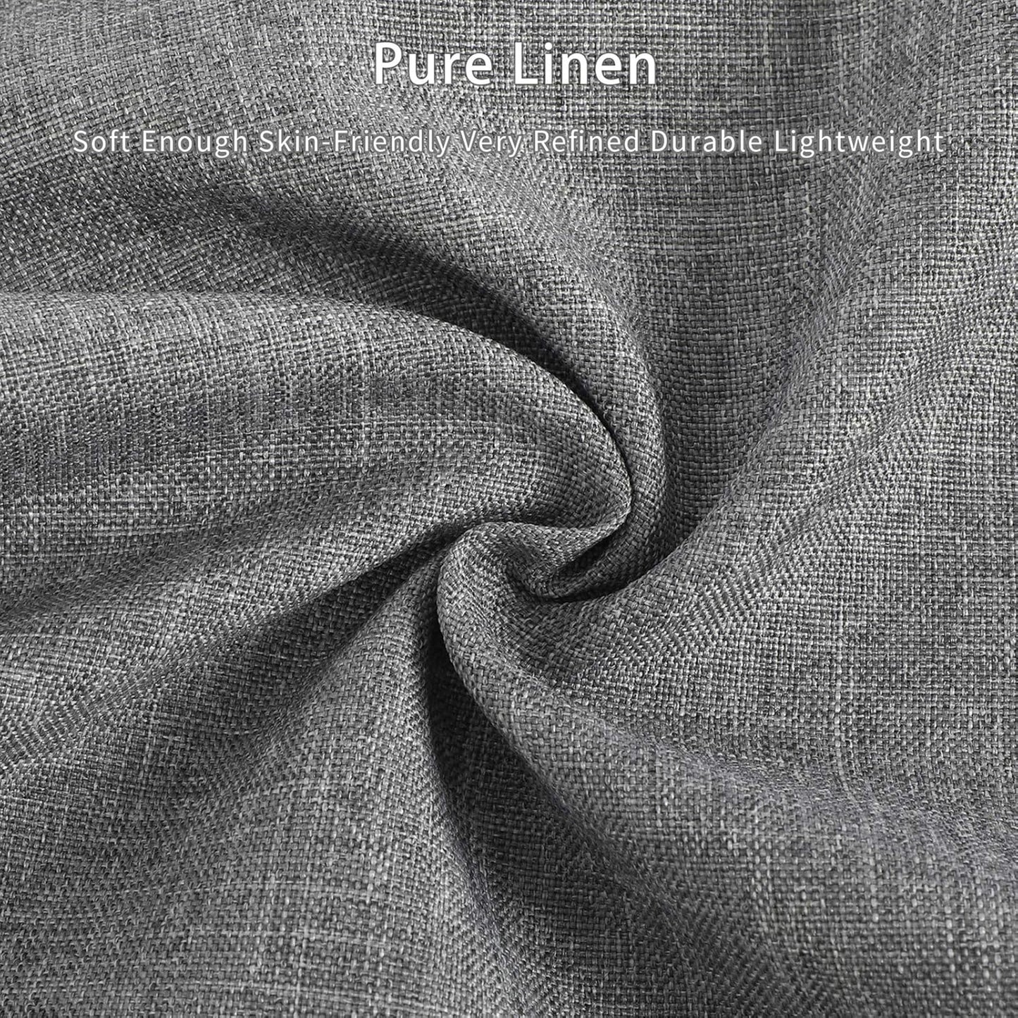 Tosewever Decorative Hemstitch Linen Table Runner Farmhouse Style Tabletop Collection Handcrafted Table Runners for Everyday Dining Wedding Party Holiday Home Decor (14 X 72 Inches, Grey)