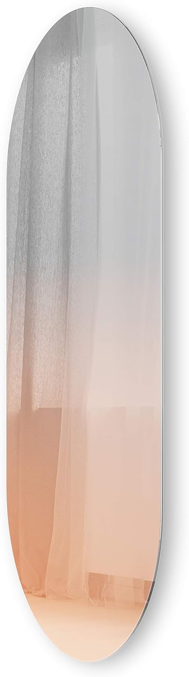 Misto Oval Copper Decorative Wall Mirror for Elegant Entryway Décor