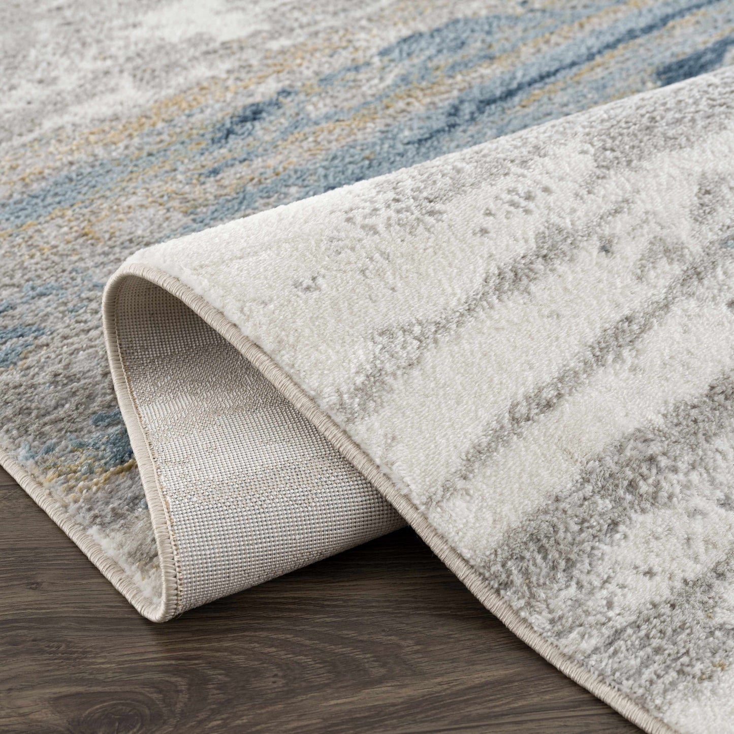 Live Marble Blue Area Rug