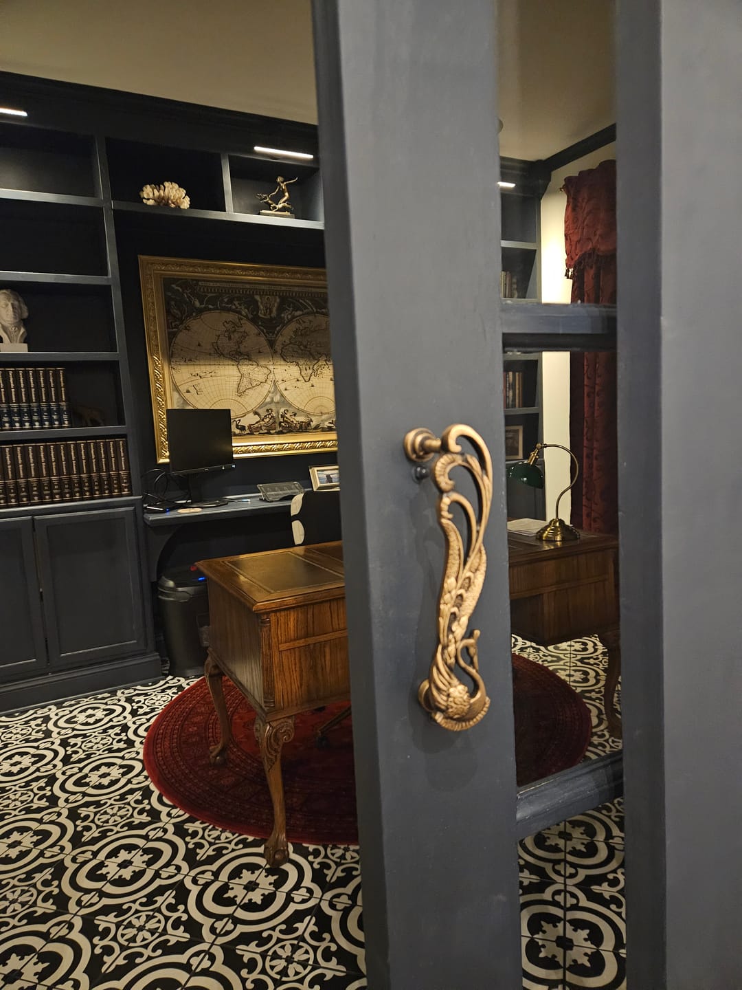 Brass Antique Peacock Door handle