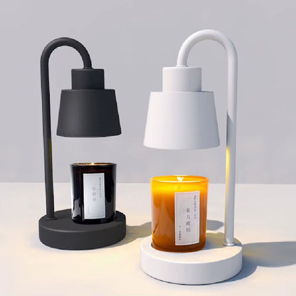 Electric Candle Melting Table Lamp Retro Candle Warming Lamp Safe Candle Melt Warmer Light Dimming Switch for Bedroom Decoration