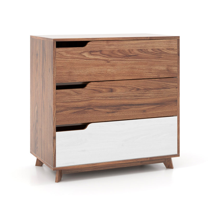 Rustic Farmhouse Wooden Storage Dresser for Bedroom Living Room