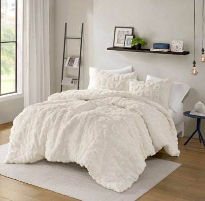 Animal Chenille Duvet Cover Set Full/Queen