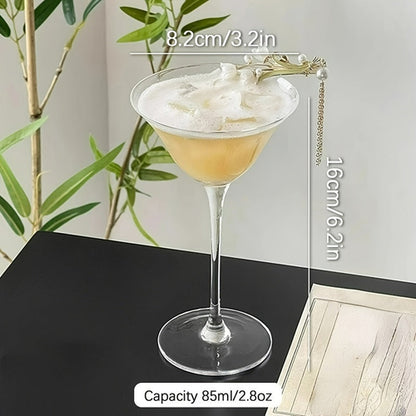 Multiple Packs of Wide-Mouth Glasses, Creative Cocktail Glasses,
