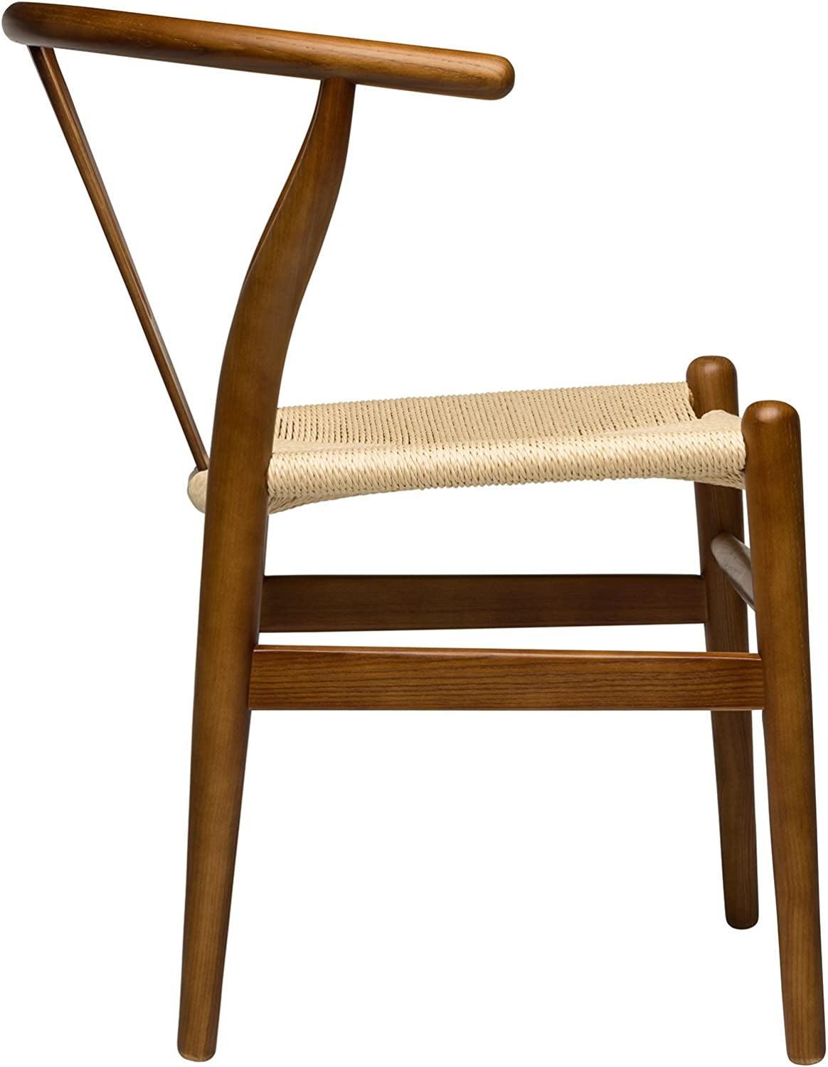 Hans Wegner Woven Seat Chair, Walnut/Natural