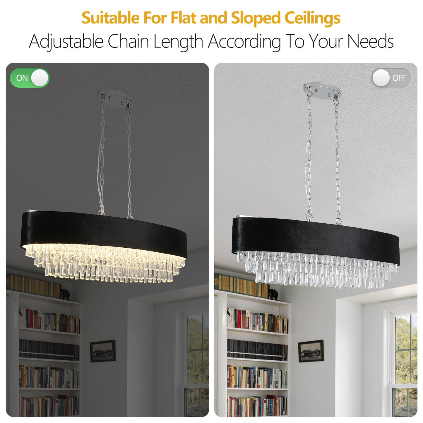 Modern Crystal Chandelier for Living-Room Cristal Lamp Luxury Home