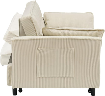 3 in 1 Convertible Sleeper Sofa Bed, Futon Couches for Living Room