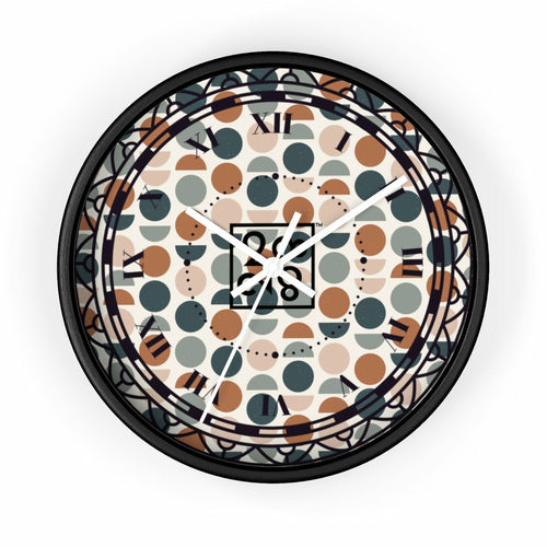2882Time™ Retro Geometric Wall Clock Collection with Assorted Retro Pattern Designs