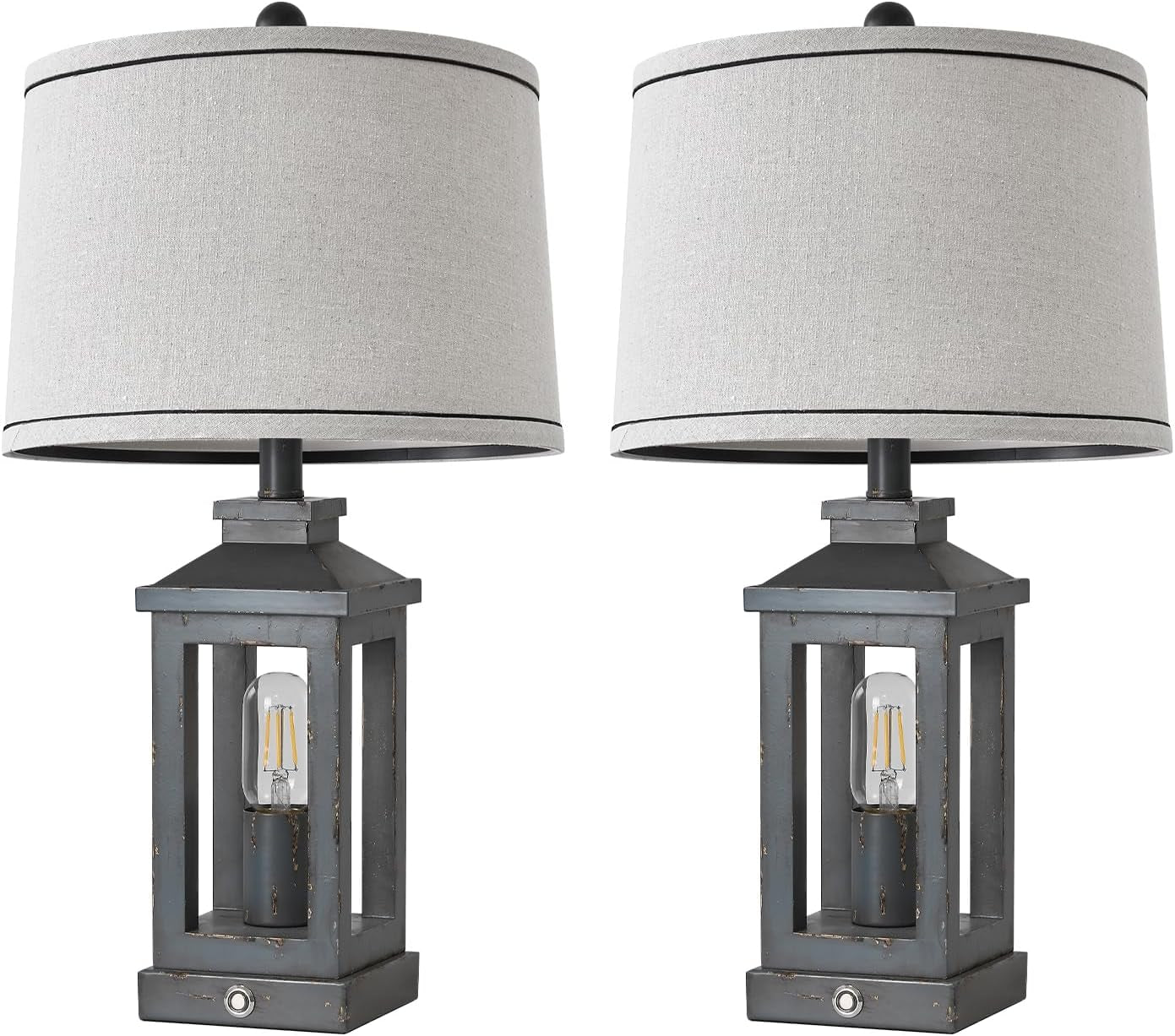 23.75" Farmhouse USB A+C Charging Ports 3-Way Dimmable Touch Control