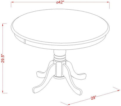 Dining Table, 42", HLT-CAP-TP