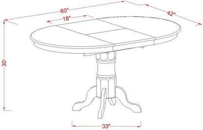 Linen White round Dining Room Table
