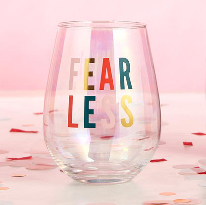 Set of 6 Fearless Jumbo Stemless Wine Glass in Iridescent | 30 Oz. |