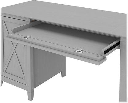 Key West Computer Desk with Storage and File Cabinet Including Lateral Filing