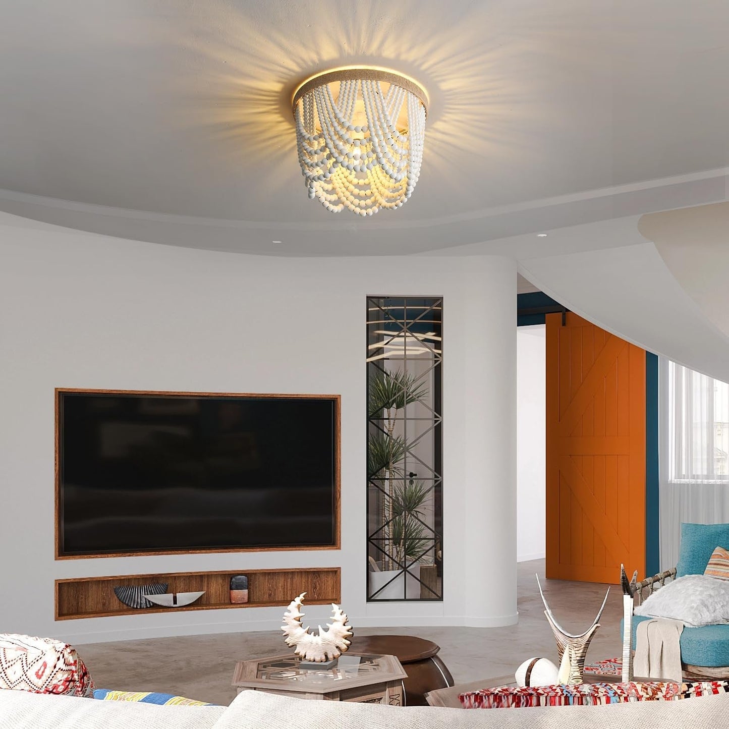 Bohemian Lighting Bohemian Chandelier Handmade Beaded Chandelier