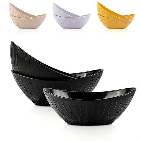 Set of 2 Unbreakable Yuanbao Bowls for Oatmeal  Pasta