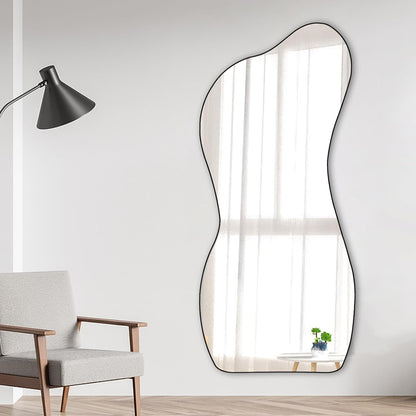 Large Irregular Unique Shaped Mirror, Big Asymmetrical Wall Mirror,