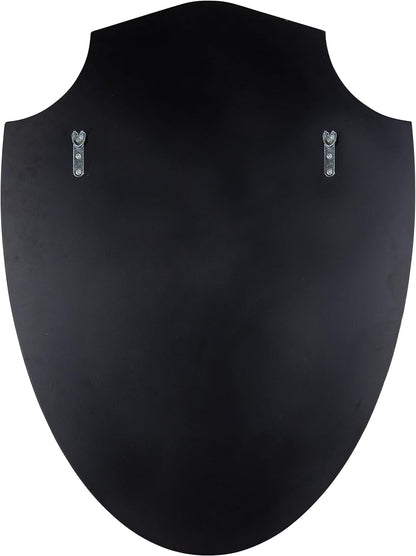 Caskill Elegant Gold Metal Shield Wall Mirror, 24 X 32, Decorative