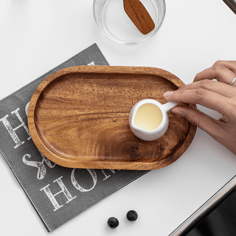 Elegant MultiPurpose Wooden Tray for Serving Snacks