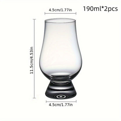 2pcs, Premium Whiskey Snifter Glasses, Elegant Tasting Drinkware For
